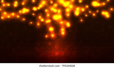 Elegant falling glitter, Suitable for christmas and other. Vector Illustration