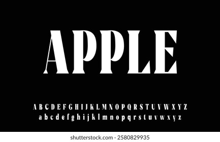 Elegant Fashion and Minimal modern serif alphabet font uppercase and number fonts victorian typeface