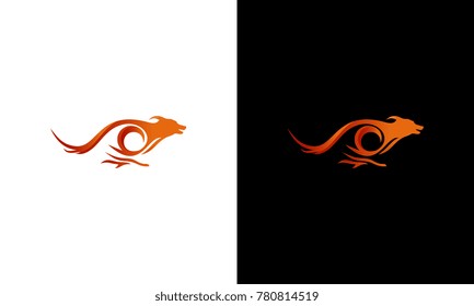 Elegant Fast jumping dog logo vector, Dog Training logo template designs, Dog logo designs Template