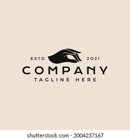 Elegant female hands in beautiful setting, Logo, Icon, Symbol, Illustration, Design