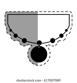 elegant female necklace icon