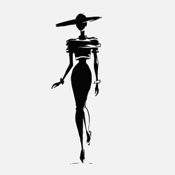 sachin and babi light blue dress Woman silhouette in dress stock vector. Illustration of elegant