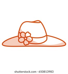 elegant female summer hat