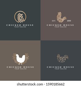 ELEGANT FEMININE ROASTER CHICKEN EDITABLE LOGO TEMPLATE