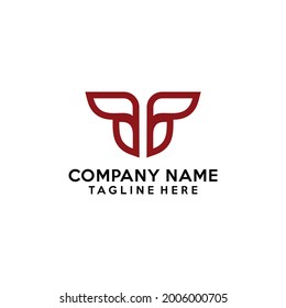 Elegant FF logo design suitable for all companies