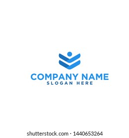 elegant finance logo template - Vector