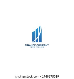 Elegante plantilla de logotipo de vector de finanzas .adecuada para su empresa dedicada a las finanzas