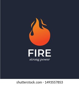Elegant Fire Logo Design Template Inspiration - Vector