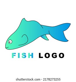Elegant Fish Logo Vector Illustration on White Background. Vector Eps. 10
