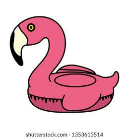 elegant flamingo bird float