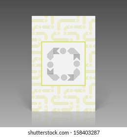Elegant Flat Ribbon Pattern Flier Design