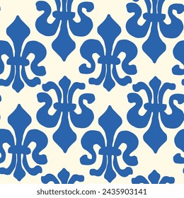 Elegante patrón sin fisuras de Fleur De Lis