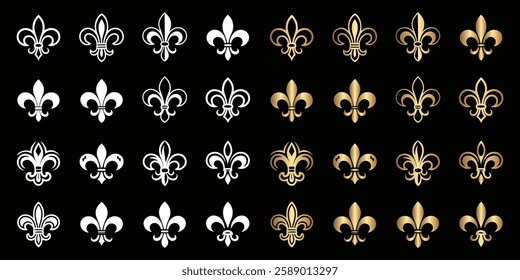 Elegant Fleur de Lis Symbol Collection