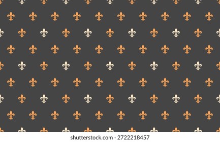 Elegante estampado de flores en tonos apagados.  Perfecto para fondos, diseño textil o marca sofisticada.  Este motivo repetitivo evoca Regalías, herencia y estilo atemporal.