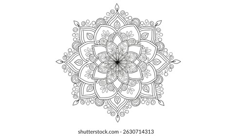 Elegant Floor Art Rangoli Featuring Balanced Floral Design Complemented by Tiny Lit Earthen Diya Lamps