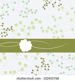 Elegant flora background, design element, vector illustration