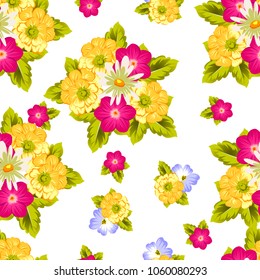elegant floral abstract seamless pattern. For your fashion design, fabric, postcards. Congratulations and invitations for birthday, wedding, party and more. Vector illustration.