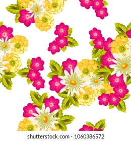 elegant floral abstract seamless pattern. For your fashion design, fabric, postcards. Congratulations and invitations for birthday, wedding, party and more. Vector illustration.