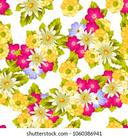 elegant floral abstract seamless pattern. For your fashion design, fabric, postcards. Congratulations and invitations for birthday, wedding, party and more. Vector illustration.