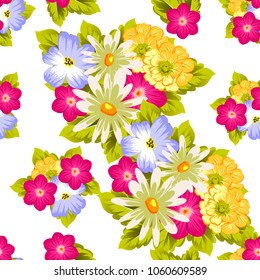 elegant floral abstract seamless pattern. For your fashion design, fabric, postcards. Congratulations and invitations for birthday, wedding, party and more. Vector illustration.