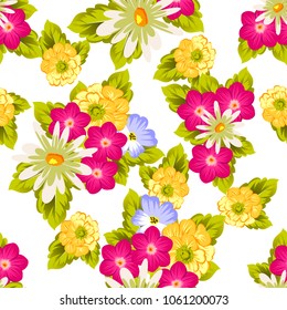 elegant floral abstract seamless pattern. For your fashion design, fabric, postcards. Congratulations and invitations for birthday, wedding, party and more. Vector illustration.