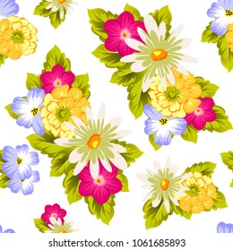 elegant floral abstract seamless pattern. For your fashion design, fabric, postcards. Congratulations and invitations for birthday, wedding, party and more. Vector illustration.