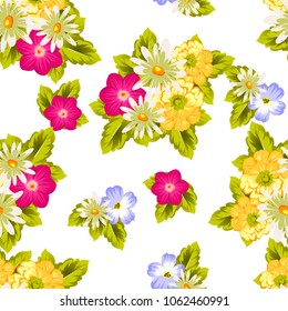 elegant floral abstract seamless pattern. For your fashion design, fabric, postcards. Congratulations and invitations for birthday, wedding, party and more. Vector illustration.