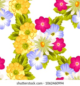 elegant floral abstract seamless pattern. For your fashion design, fabric, postcards. Congratulations and invitations for birthday, wedding, party and more. Vector illustration.