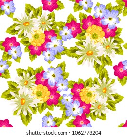 elegant floral abstract seamless pattern. For your fashion design, fabric, postcards. Congratulations and invitations for birthday, wedding, party and more. Vector illustration.