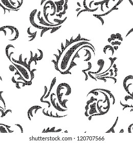 Elegant floral Abstract seamless pattern.Vector