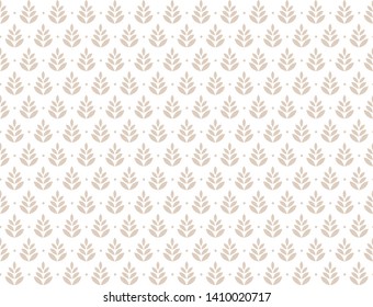Elegant Floral Art Deco Vector Background. Seamless Abstract Pattern. Vintage Illustration.