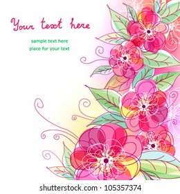 Elegant floral background