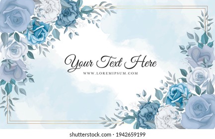 Elegant floral background with beautiful floral decoration