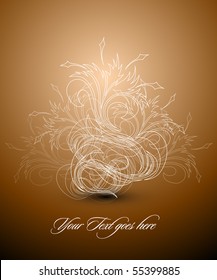 Fondo Floral Elegante | Tarjeta vectora EPS10
