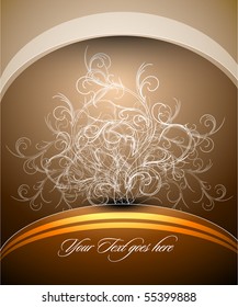 Elegant Floral Background | EPS10 Vector Card