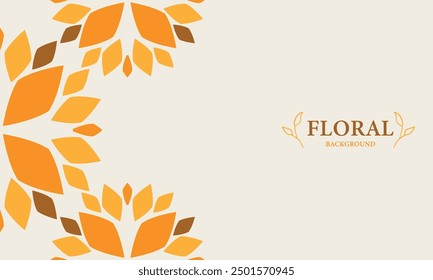 Elegant floral background with place for text