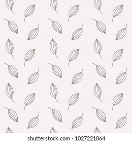 Elegant floral background seamless pattern. Hand drawn illustration