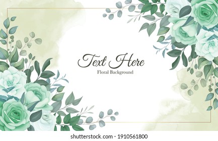 Elegant floral background with soft flowers