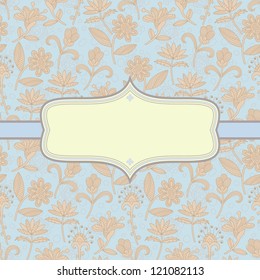 Elegant floral background. Vector Illustration