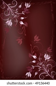 Elegant floral background. Vector illustration.