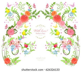 elegant floral background for your design