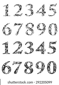 32,044 Decorative numbers ornaments vector Images, Stock Photos ...