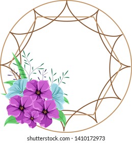 elegant floral border for background