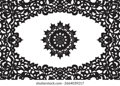  Elegant Floral Border Vector Design, 