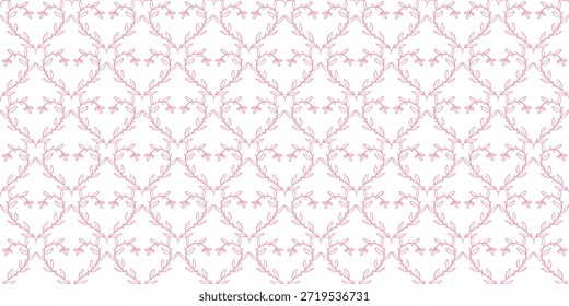 Elegante florale Zweige nahtloses Muster für Valentinstag Tapete, Stoffdrucke, Packpapier, Schreibwaren, Bekleidungsdekor, Verpackung, etc. EPS 10