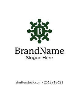 Elegant Floral Crest Logo Design Template for Premium Brands