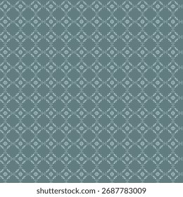 Elegant floral damask seamless pattern background in muted grey color