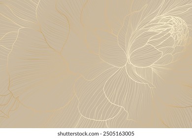 An Elegant Floral Design on a Soft Beige Background that enhances the overall ambiance. A delicate and beautiful illustration featuring floral patterns rendered in soft hues for a tranquil aesthetic.