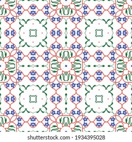 Elegant floral digital design with curly colorfull strokes and lace pattern in a white background.