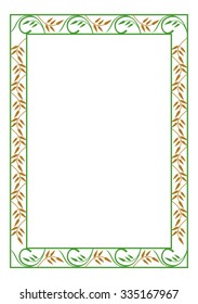 Elegant floral frame